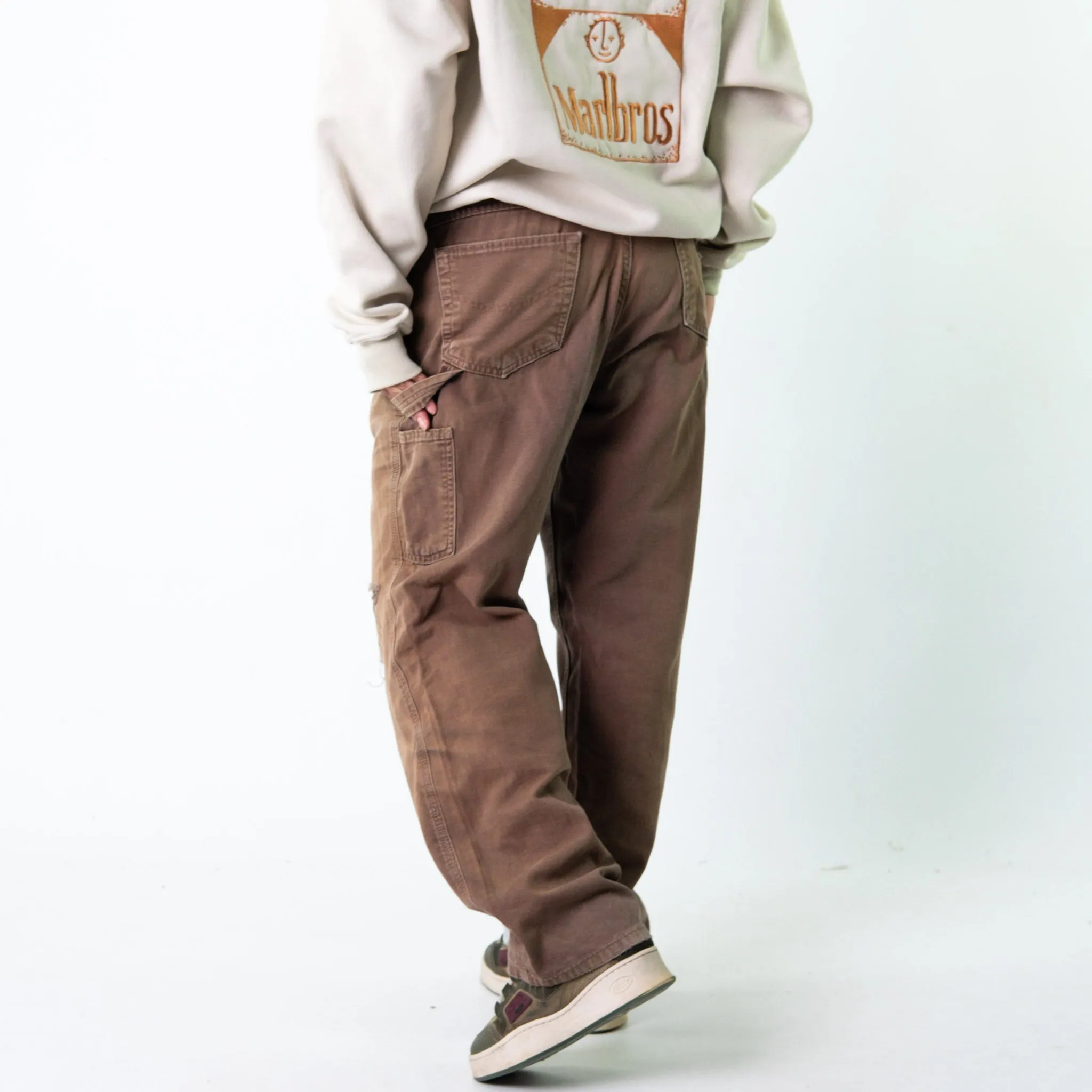 Brown 90s Carhartt  Cargo Skater Trousers Pants Jeans (34x32)