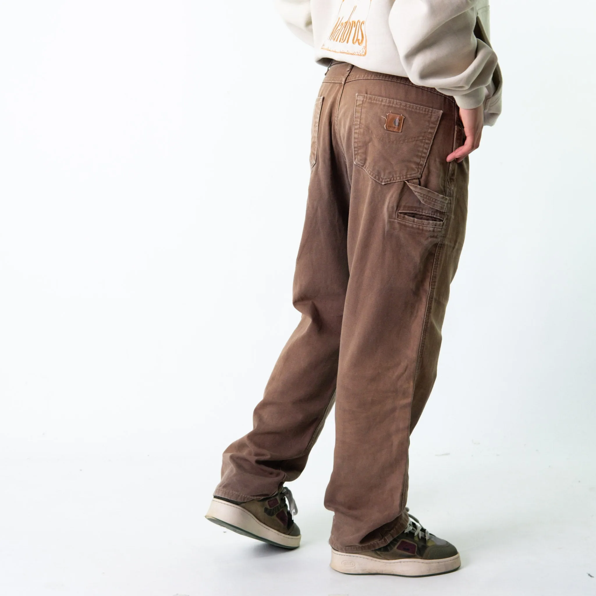 Brown 90s Carhartt  Cargo Skater Trousers Pants Jeans (34x32)