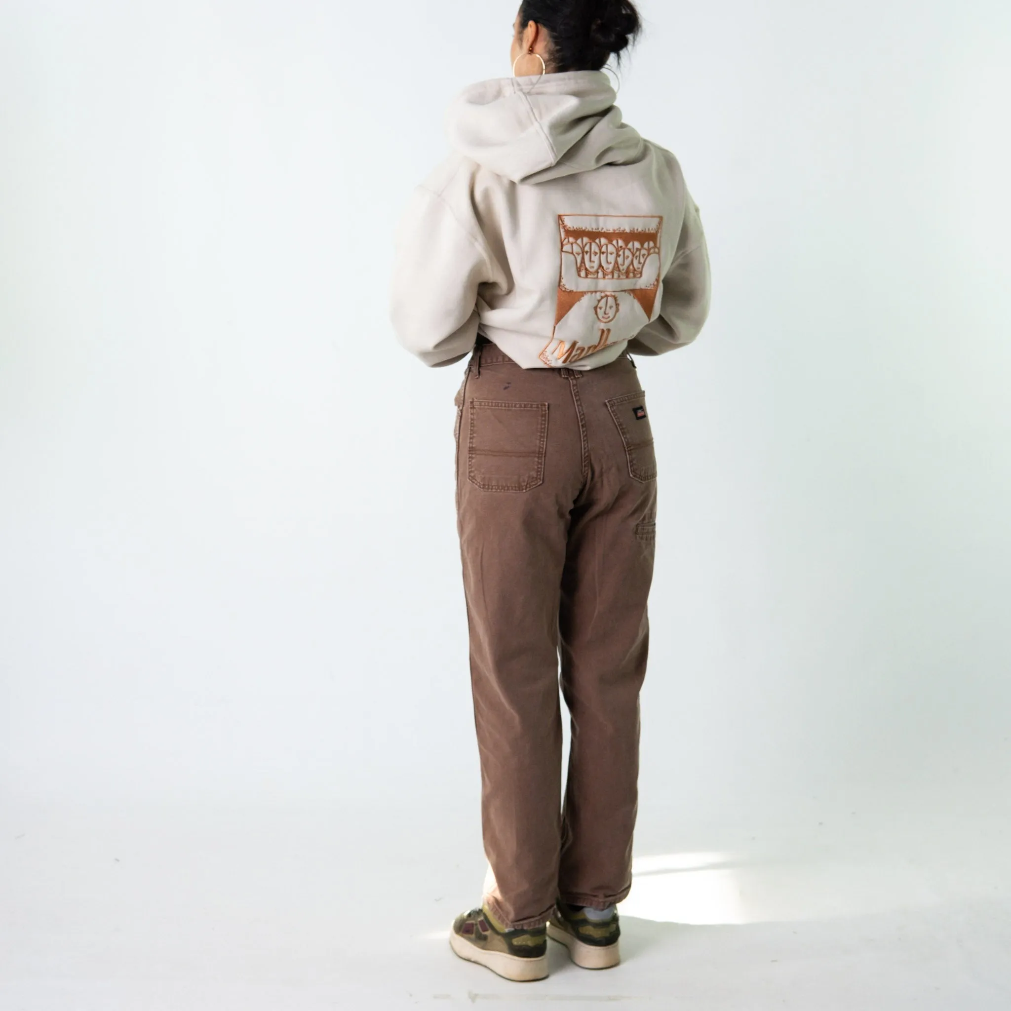 Brown 90s Dickies  Cargo Skater Trousers Pants Jeans (30x32)