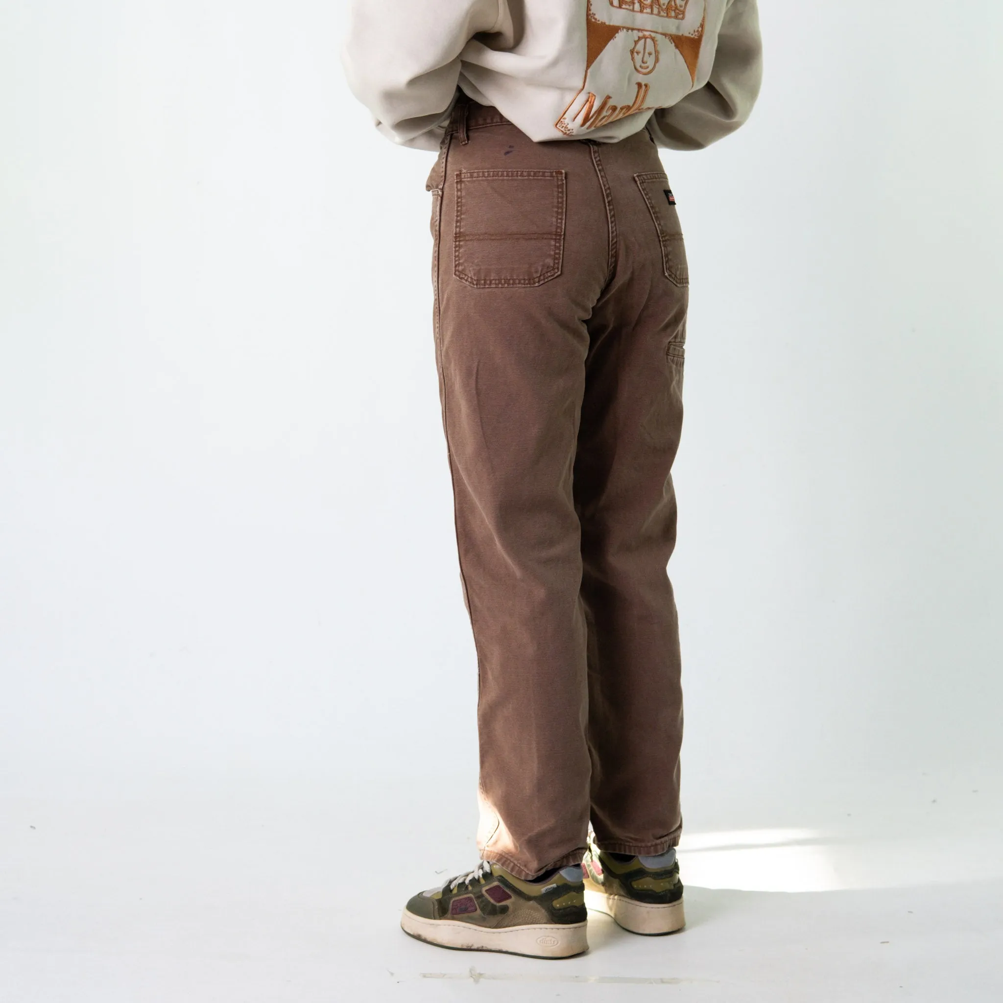 Brown 90s Dickies  Cargo Skater Trousers Pants Jeans (30x32)