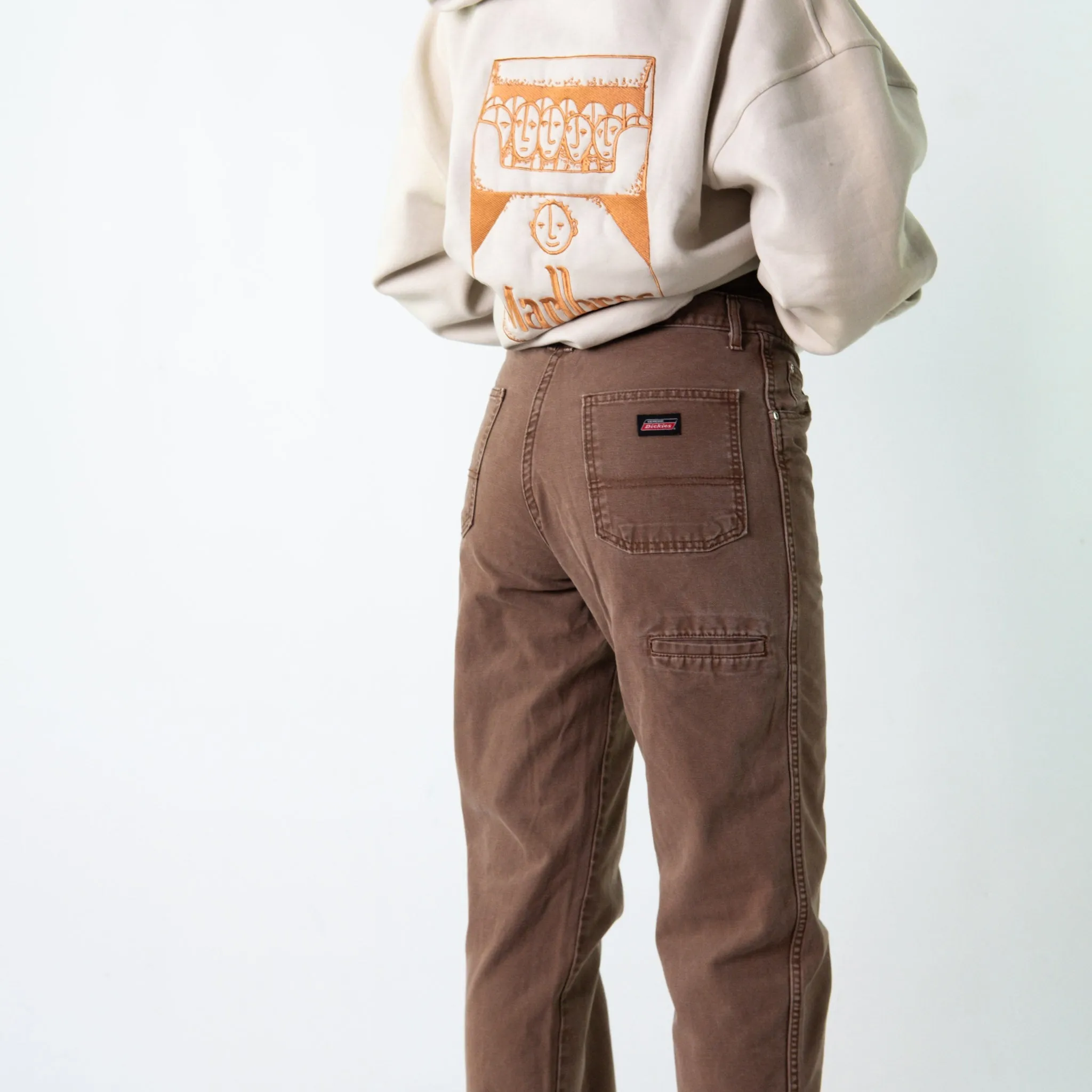 Brown 90s Dickies  Cargo Skater Trousers Pants Jeans (30x32)