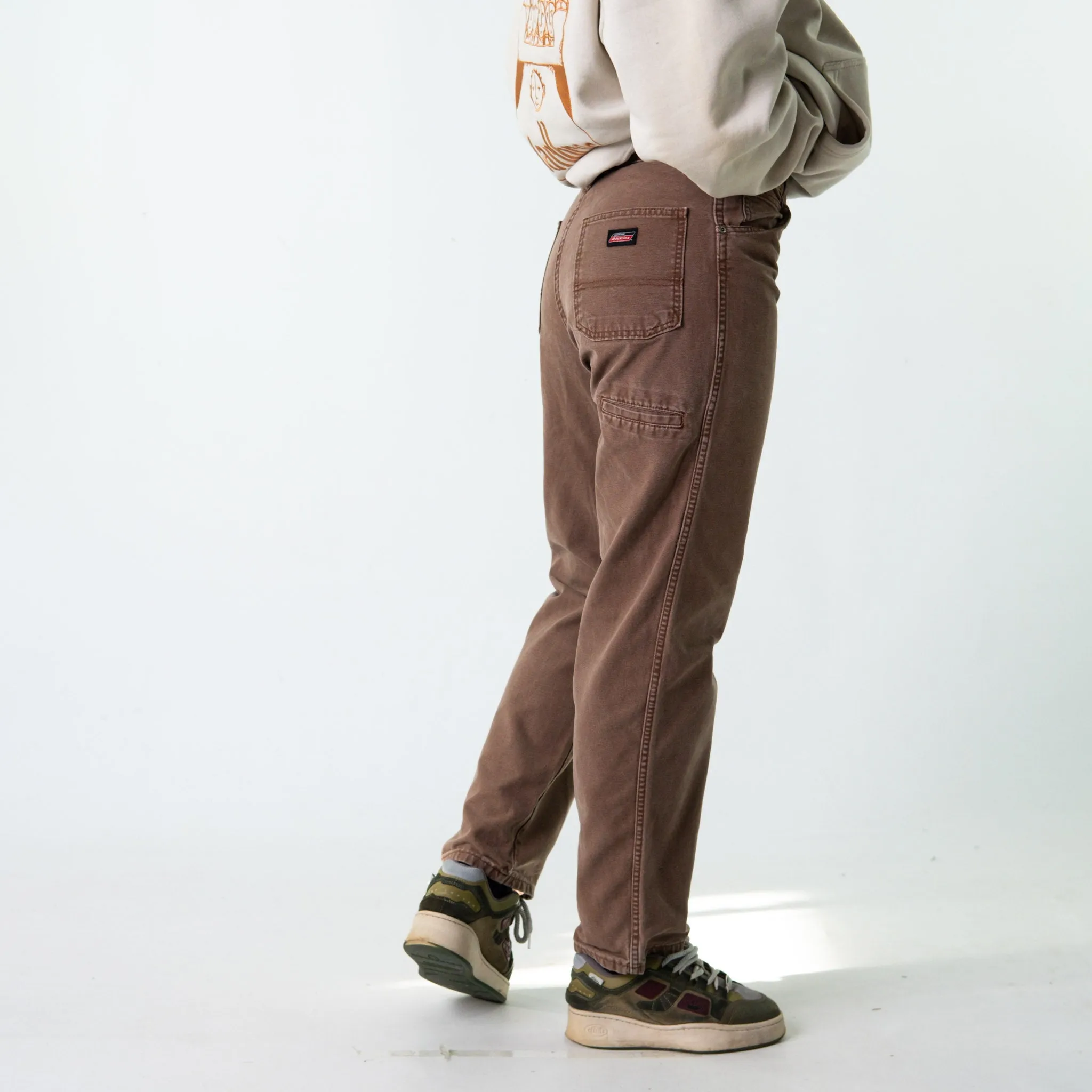 Brown 90s Dickies  Cargo Skater Trousers Pants Jeans (30x32)