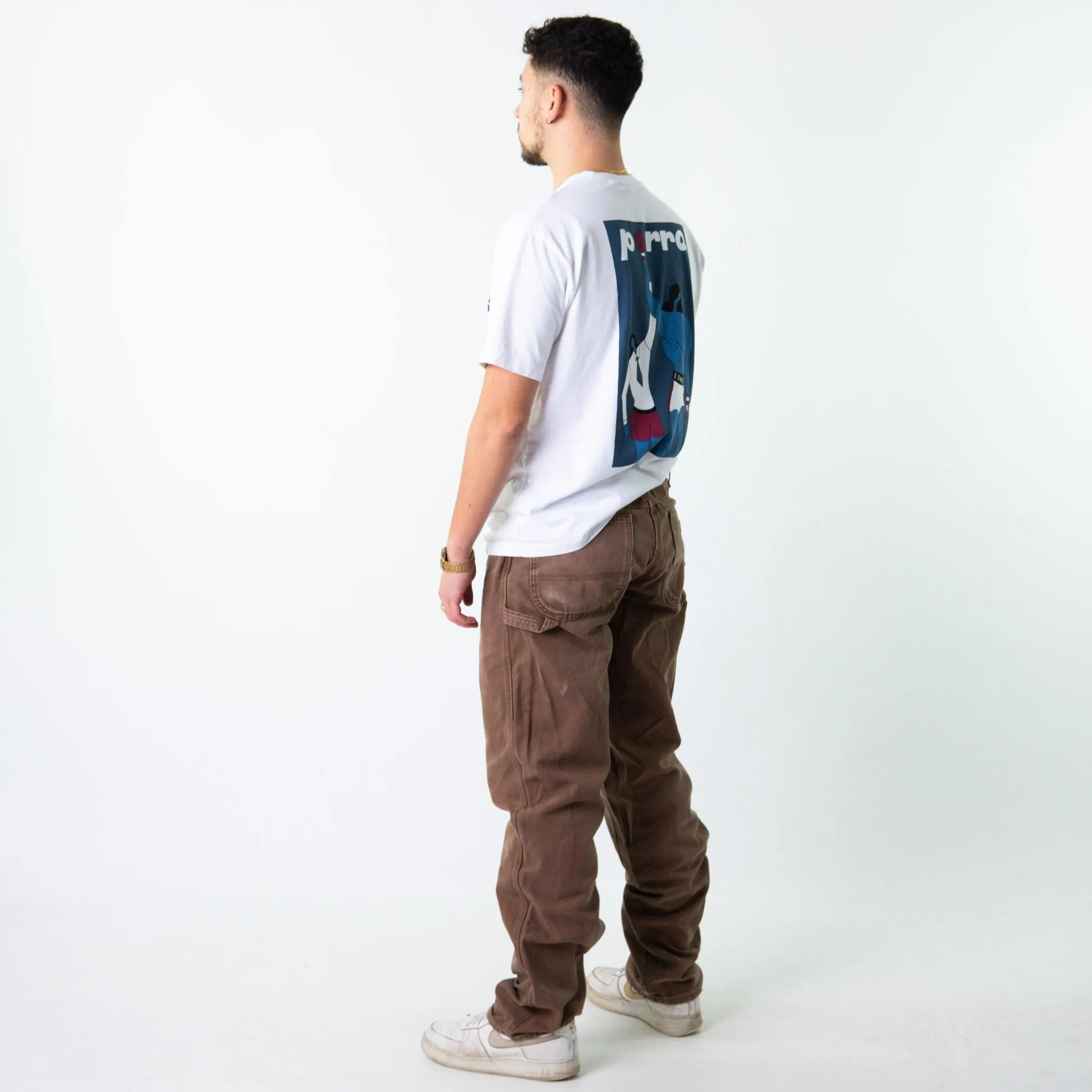 Brown 90s Dickies  Cargo Skater Trousers Pants Jeans (34x36)