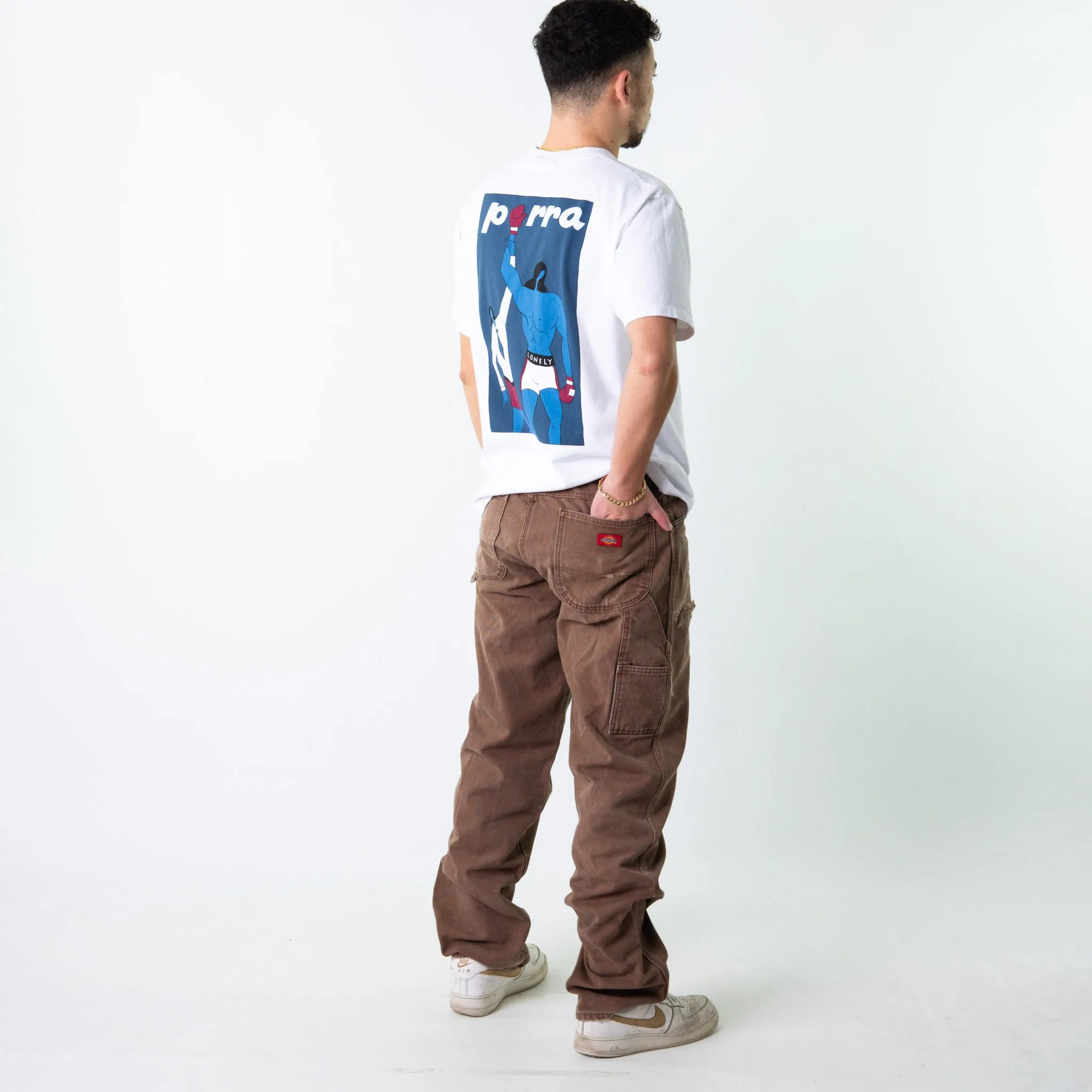 Brown 90s Dickies  Cargo Skater Trousers Pants Jeans (34x36)