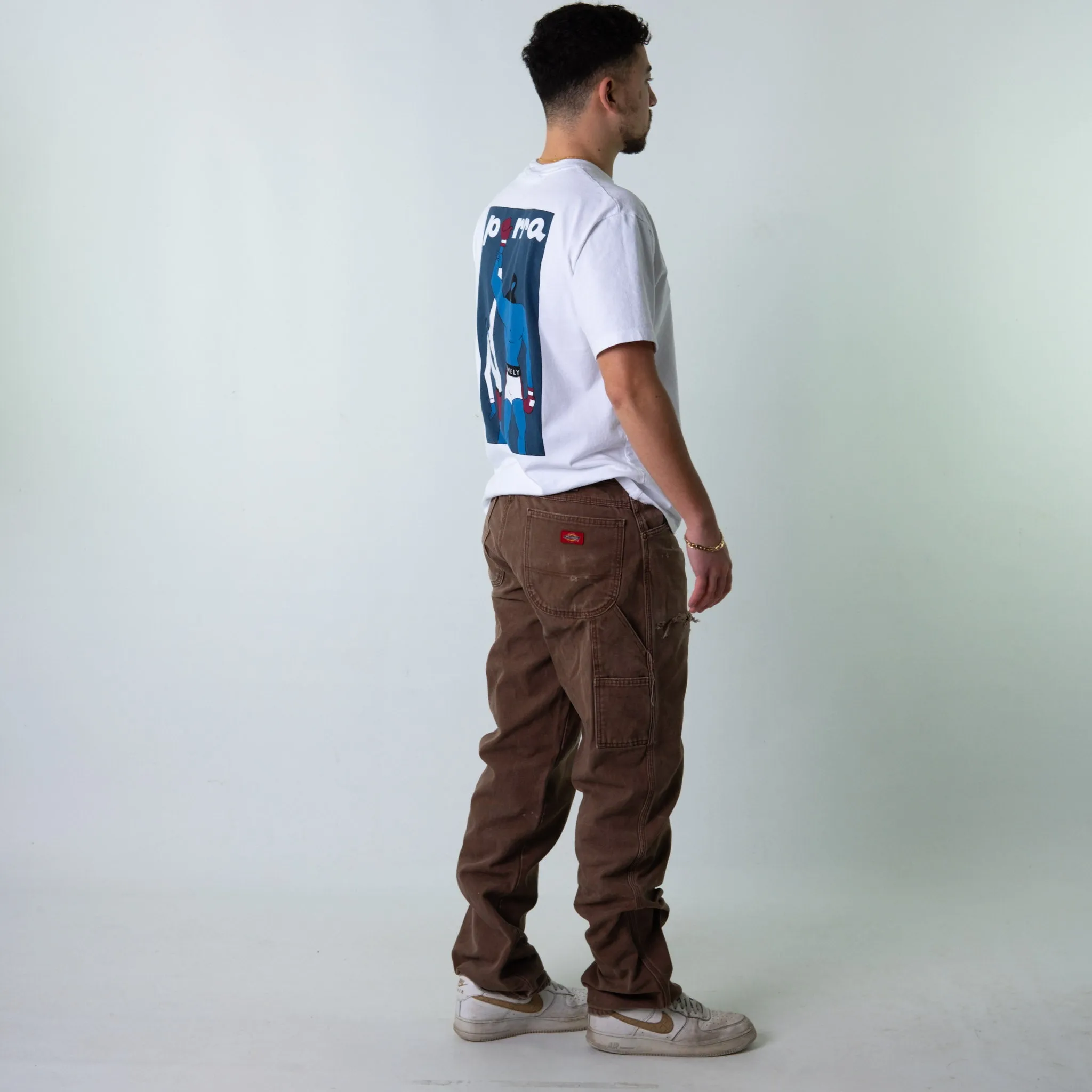 Brown 90s Dickies  Cargo Skater Trousers Pants Jeans (34x36)