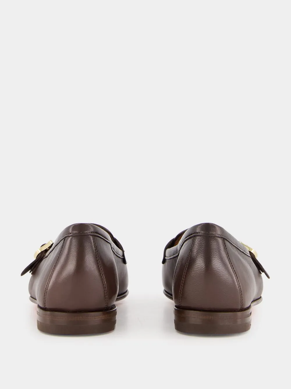 Brown Double Monk Loafers