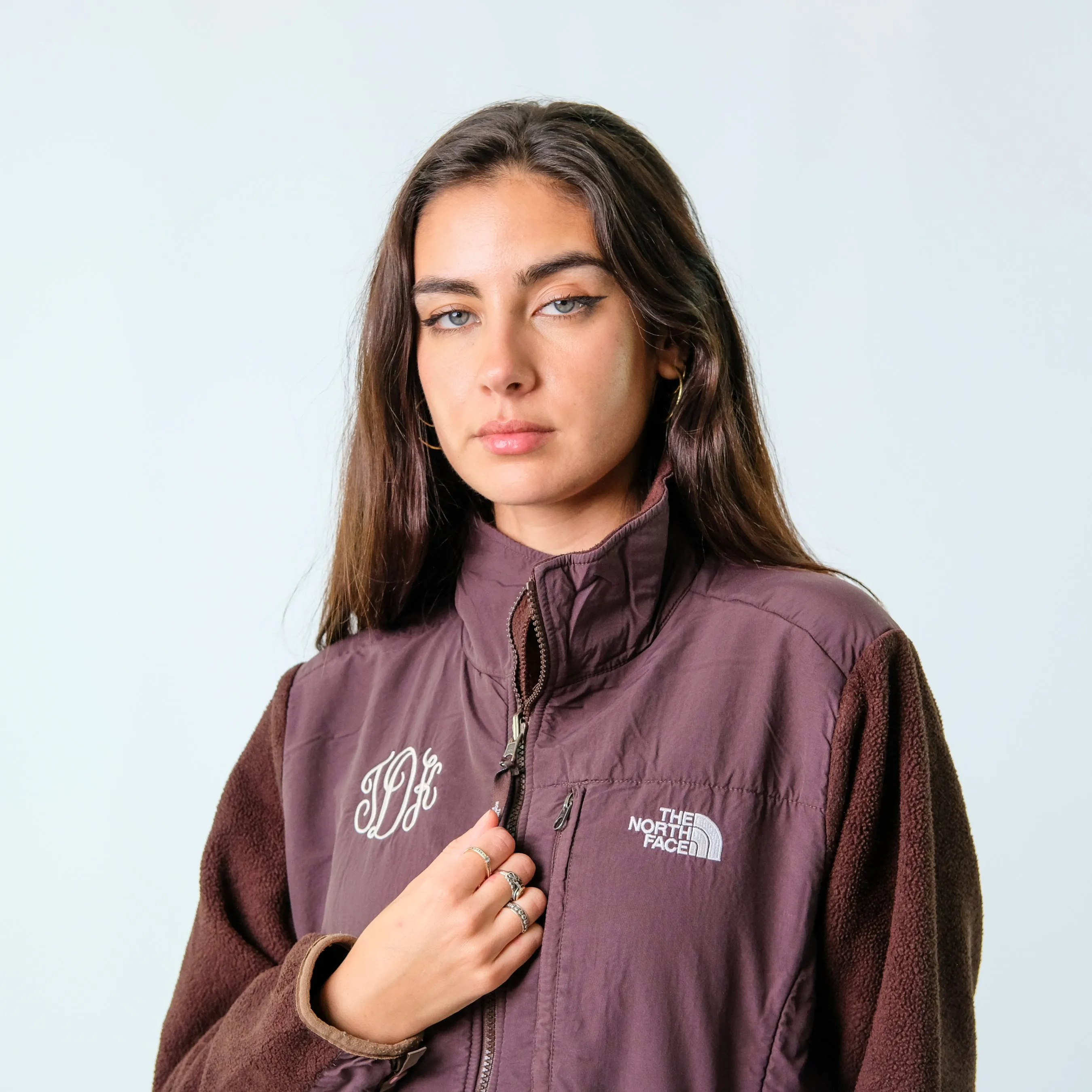 Brown y2ks The North Face Fleece (L)