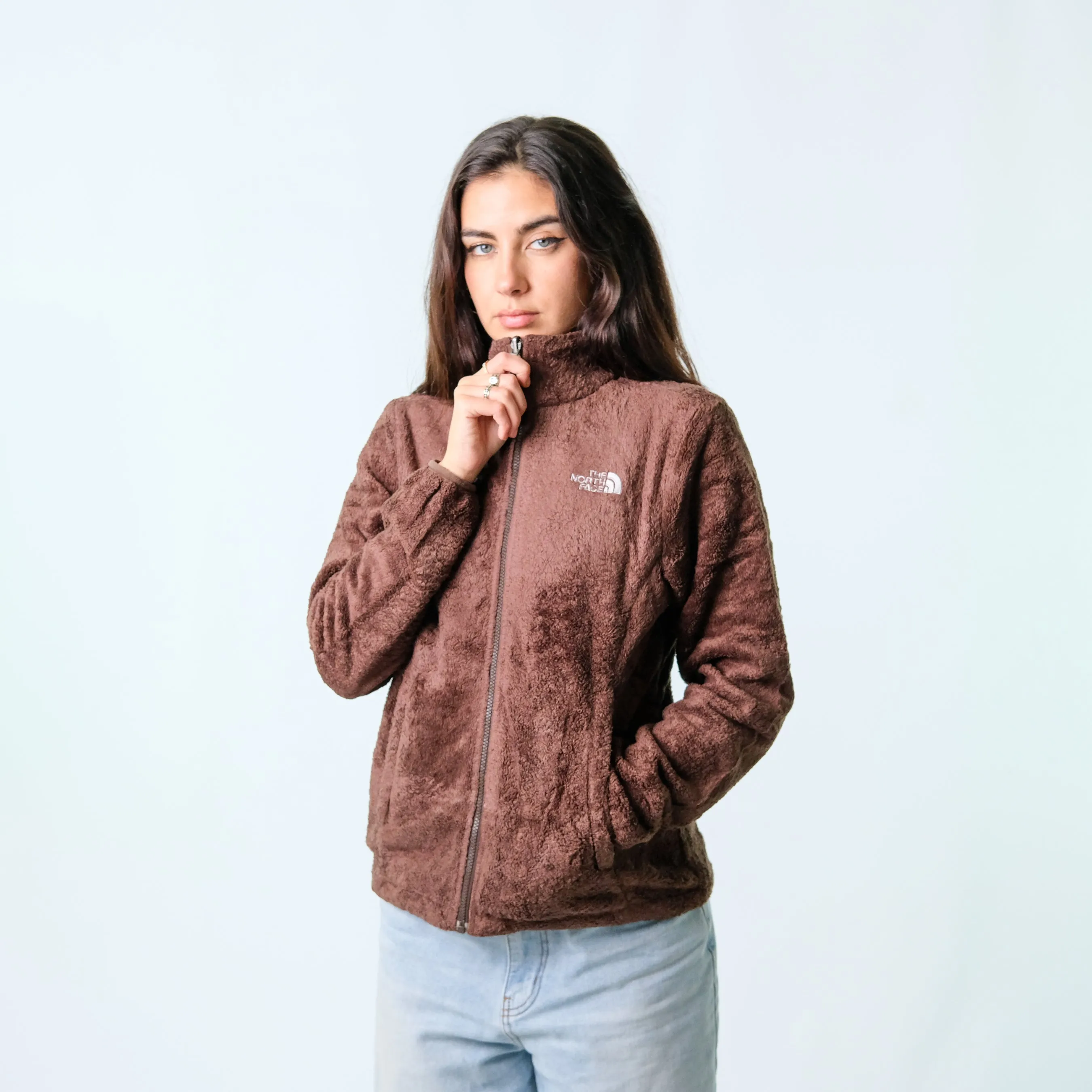 Brown y2ks The North Face Fleece (M)