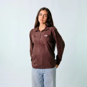 Brown y2ks The North Face zip up  Fleece (S)