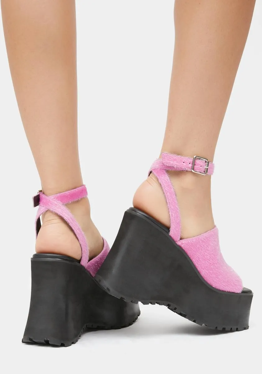 Bubblegum Ahead Of The Game Platform Sandals-