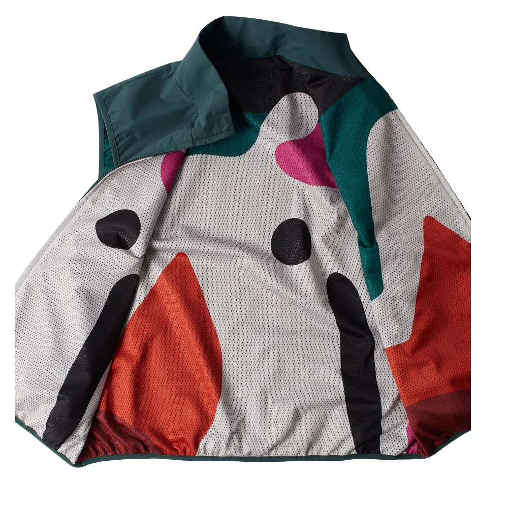 BY PARRA GHOST CAVE REVERSIBLE VEST // GREEN