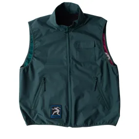 BY PARRA GHOST CAVE REVERSIBLE VEST // GREEN