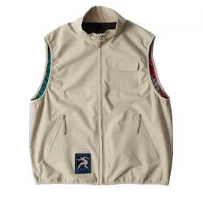 BY PARRA GHOST CAVE REVERSIBLE VEST // TAN