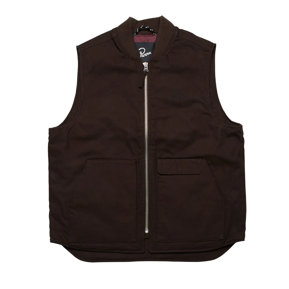 BY PARRA THE SECRET GARDEN VEST // CHOCOLATE