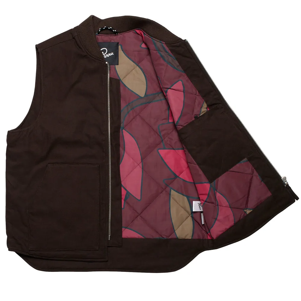 BY PARRA THE SECRET GARDEN VEST // CHOCOLATE