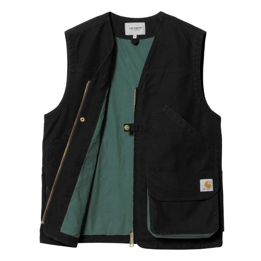 CARHARTT WIP HESTON VEST // DISCOVERY GREEN (HEAVY STONE WASH)