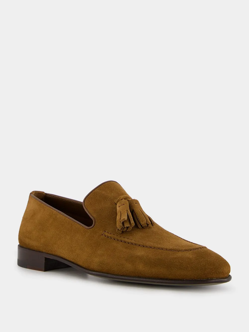 Chester Brown Suede Tassel Loafers