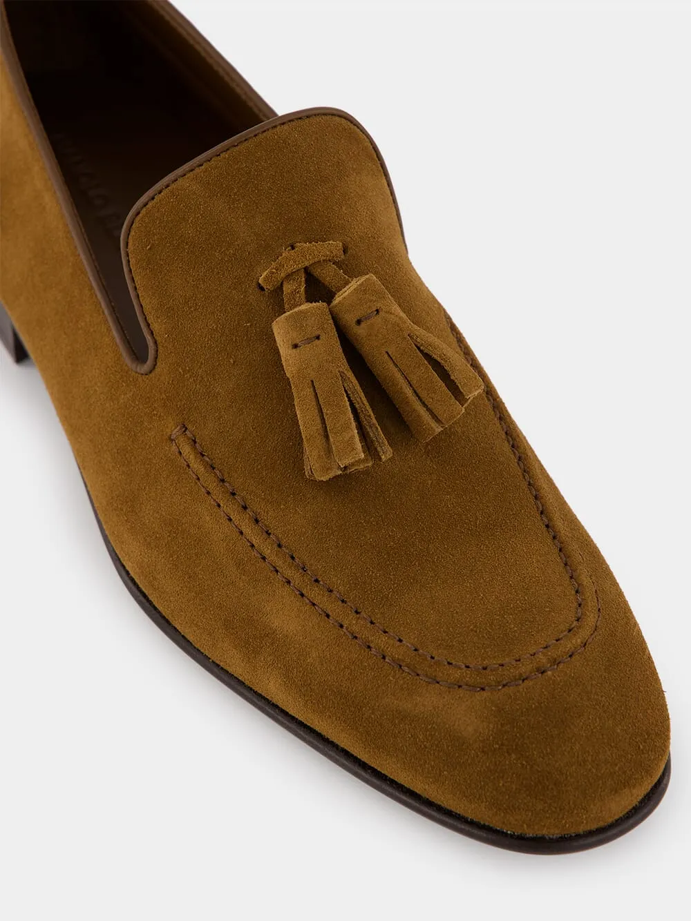 Chester Brown Suede Tassel Loafers