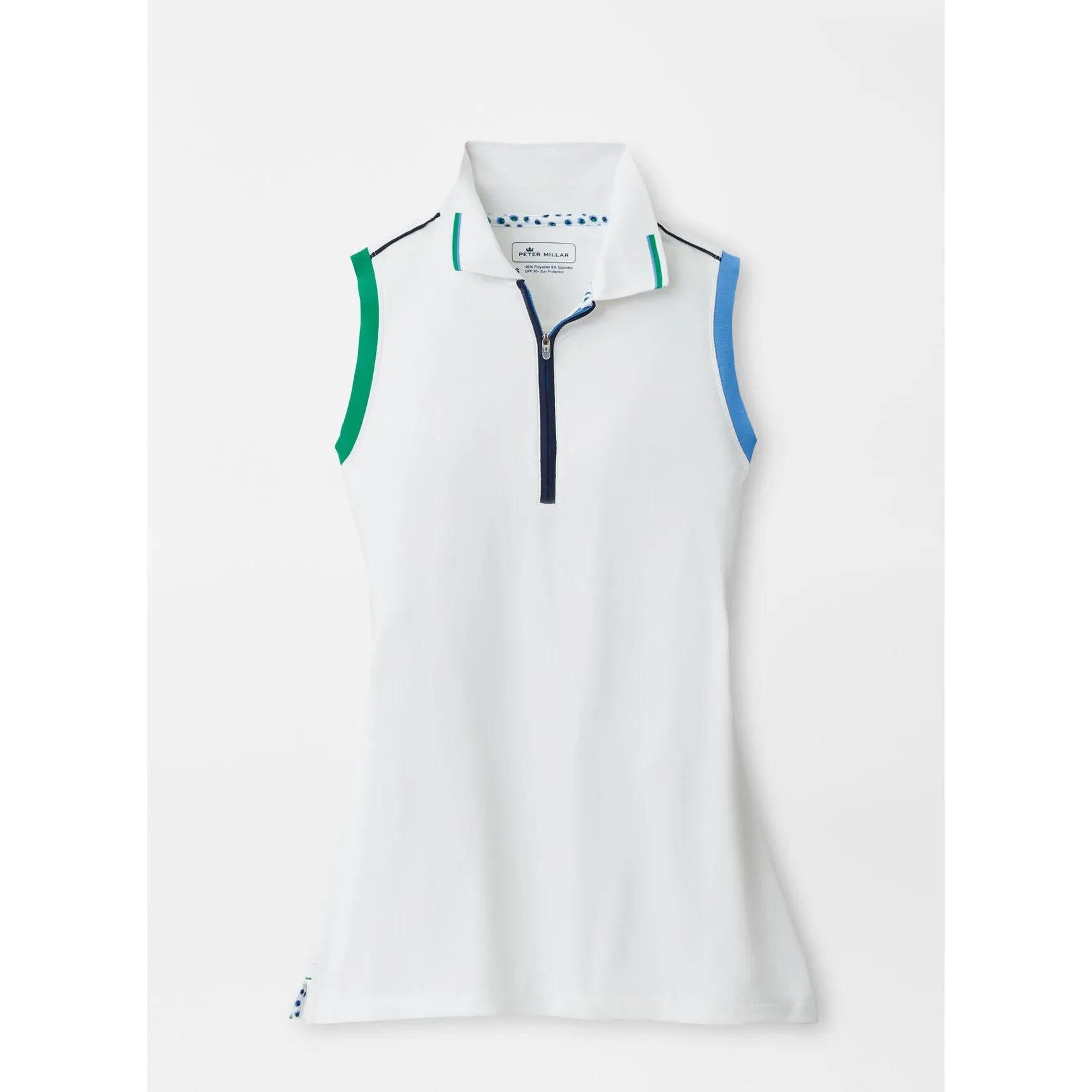 Chrissie Zip-Sleeveless Performance Polo