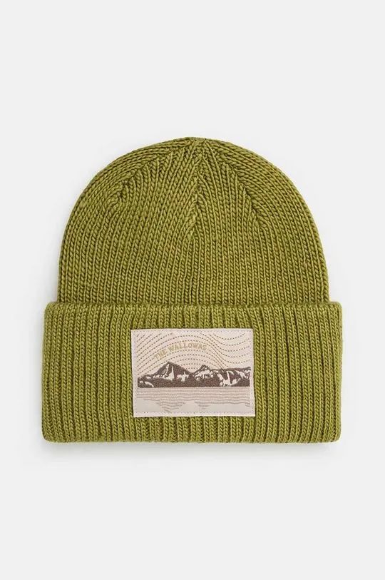 Columbia beanie Wallowa green color thick knit 2092571