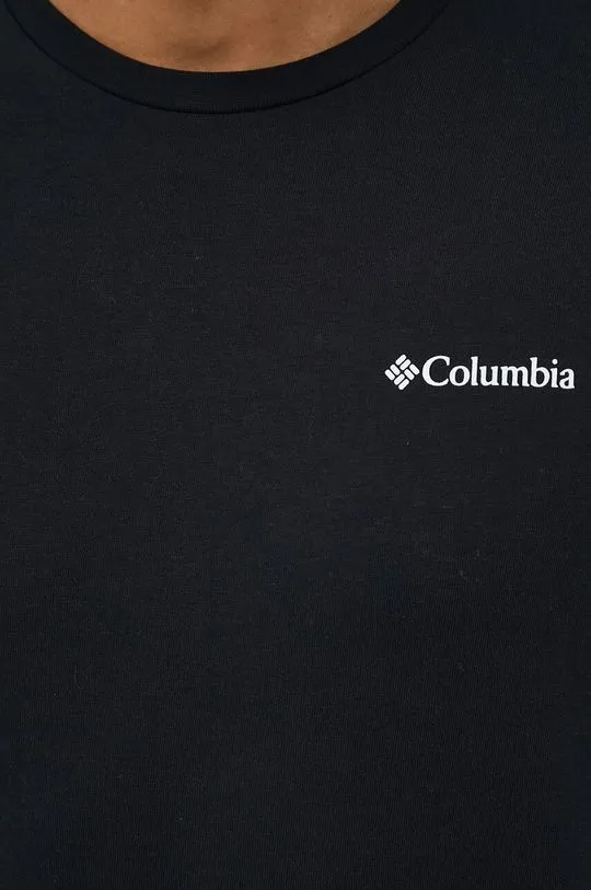 Columbia cotton t-shirt black color