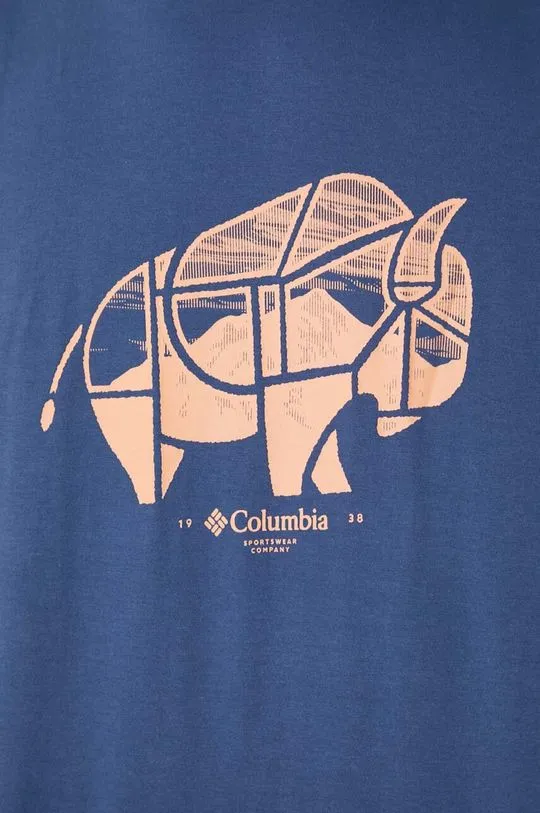 Columbia cotton t-shirt blue color