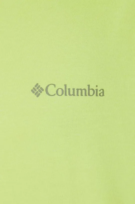 Columbia cotton t-shirt North Cascades green color