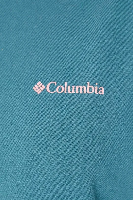 Columbia cotton t-shirt North Cascades men’s turquoise color 1834041