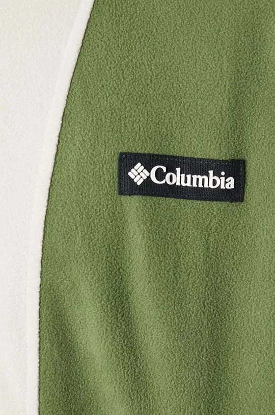 Columbia fleece sweatshirt Backbowl green color 1990745