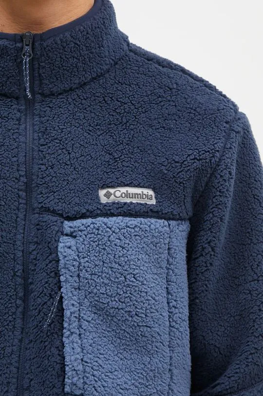 Columbia sweatshirt men's navy blue color smooth