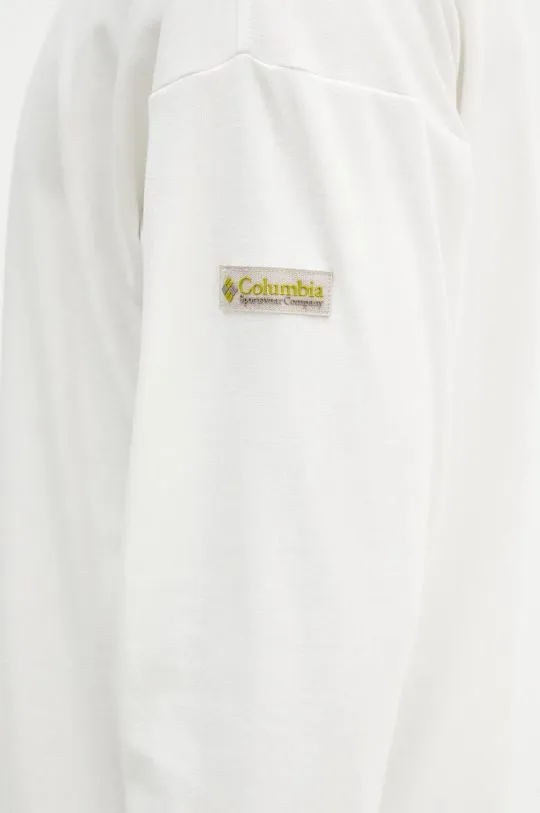 Columbia sweatshirt Wallowa men's white color with a print 2090861