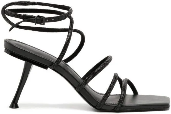 Cult Gaia Isa strappy heeled sandals Black