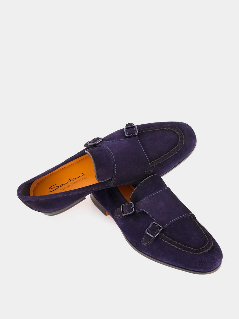 Dark Blue Dong Suede Formal Loafers