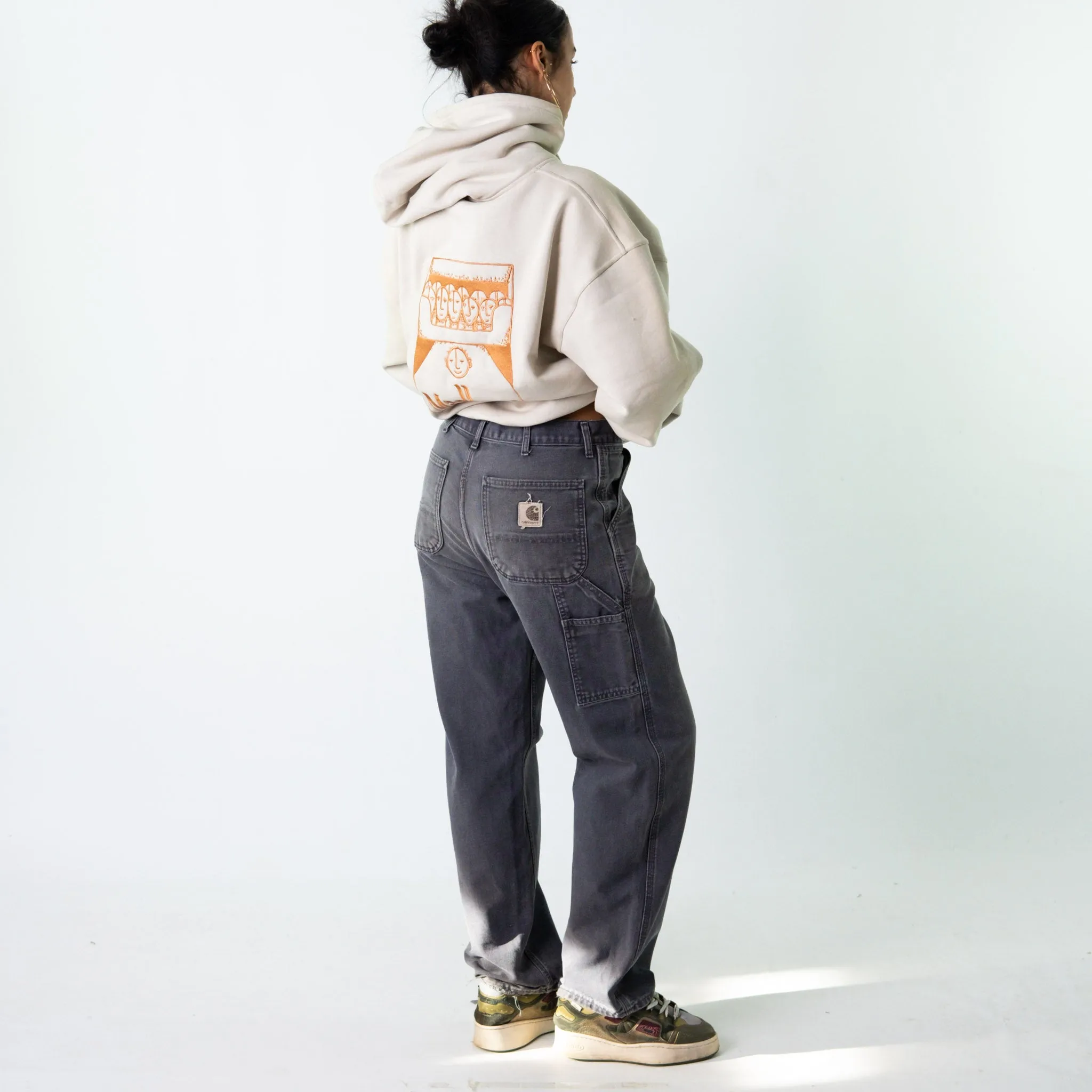 Dark Grey 90s Carhartt  Cargo Skater Trousers Pants Jeans (32x31)