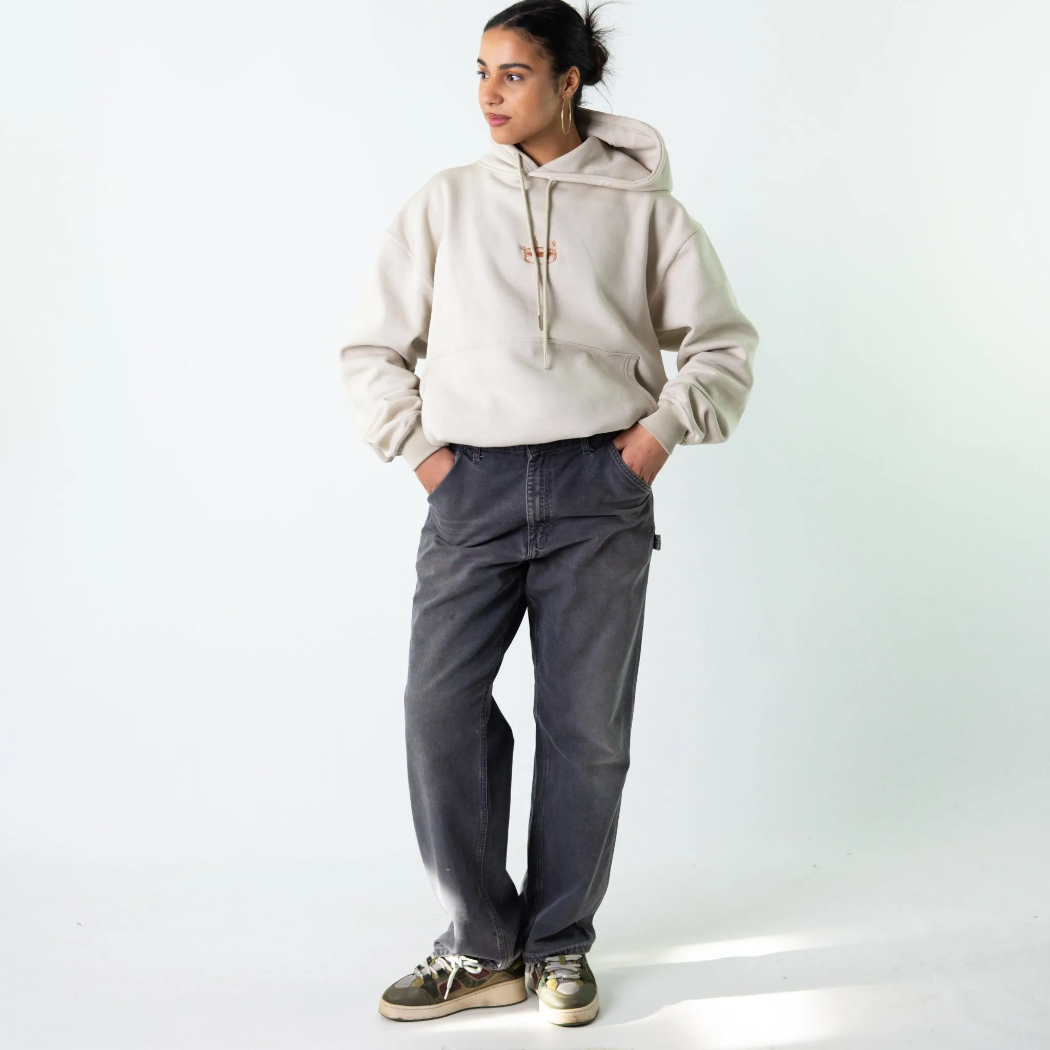 Dark Grey 90s Carhartt  Cargo Skater Trousers Pants Jeans (32x31)