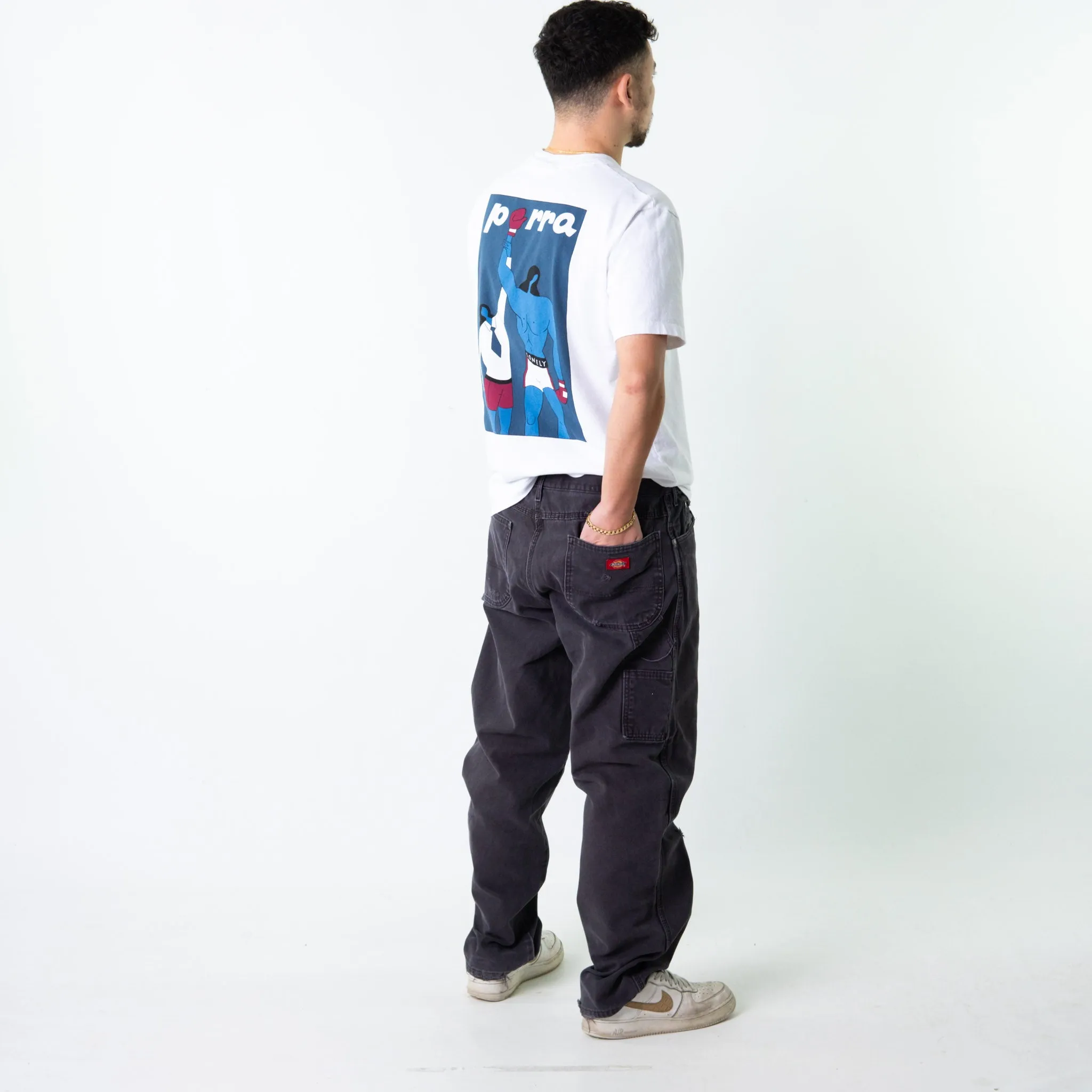 Dark Grey 90s Dickies  Cargo Skater Trousers Pants Jeans (36x32)