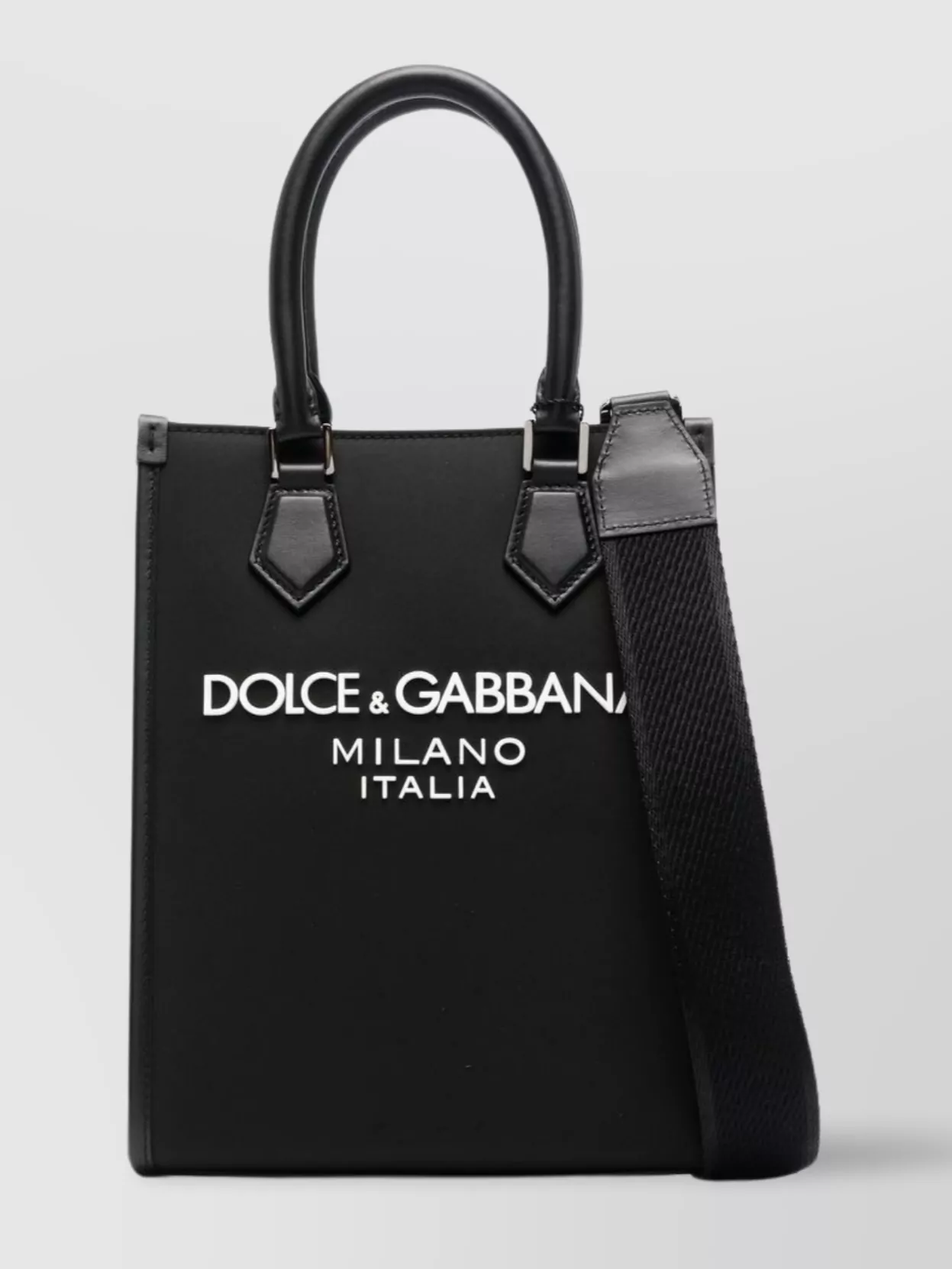 Dolce&​Gabbana   Circular top handles tote bag with logo