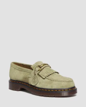 Dr. Martens Men's Green Adrian Snaffle Suede Loafers