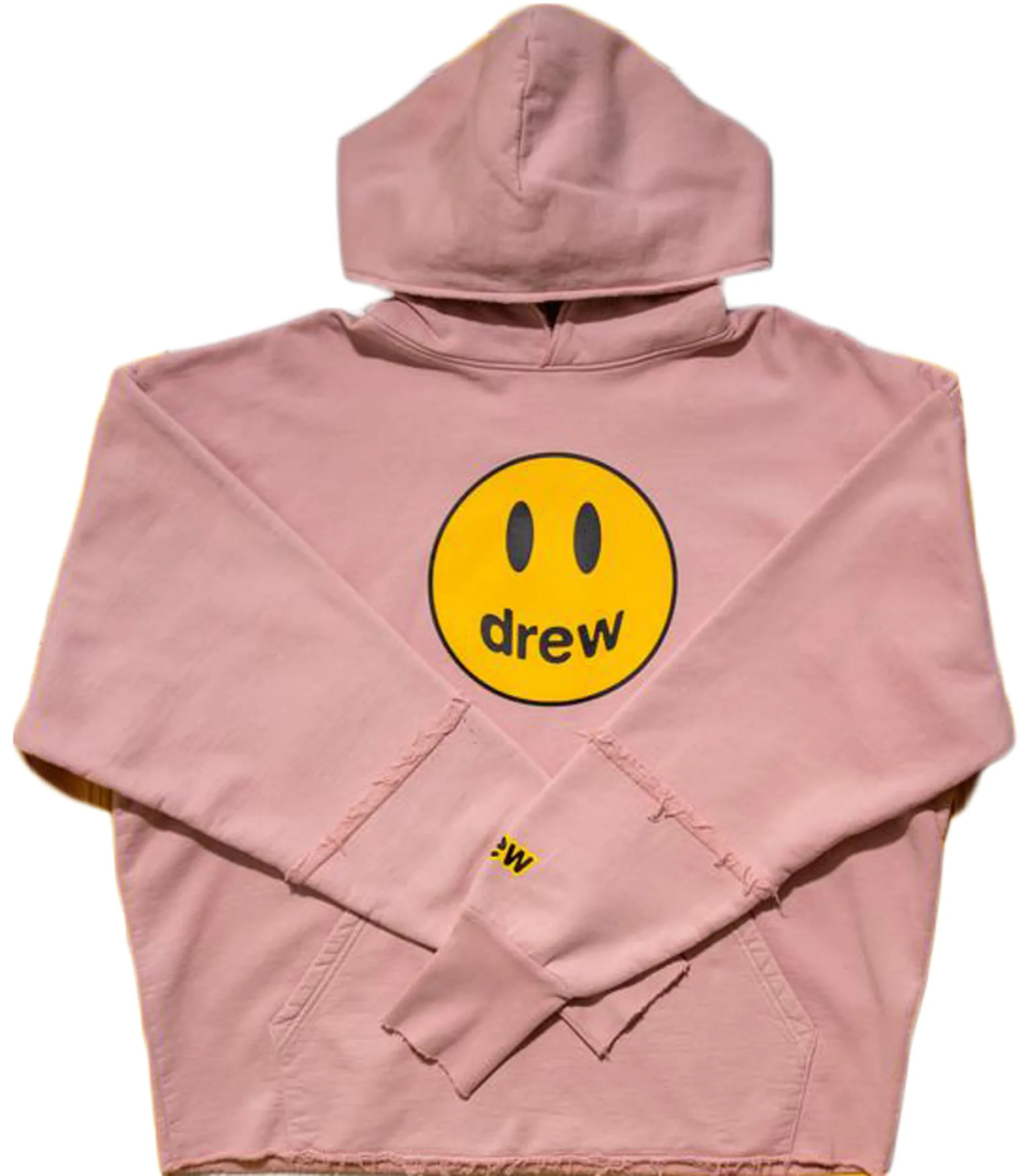 drew house mascot deconstructed hoodie dusty rose