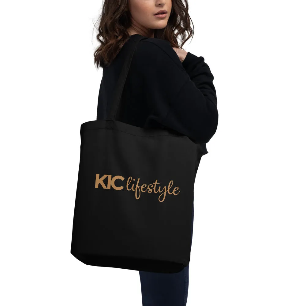 Eco Tote Bag in Black and Gold