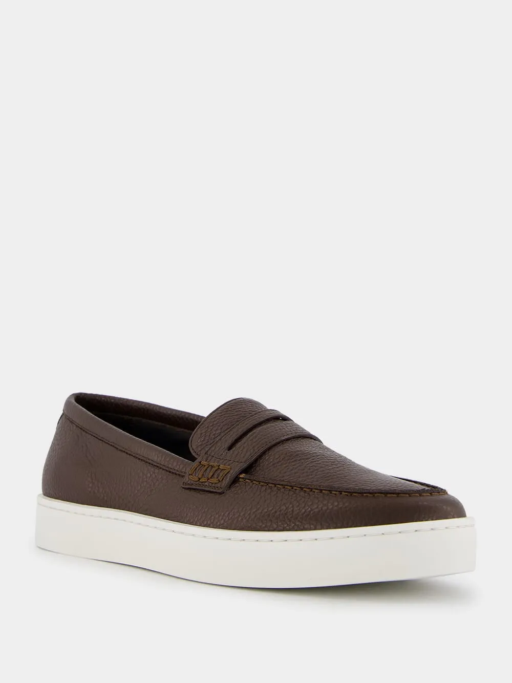 Ellis Brown Calf Leather Loafers