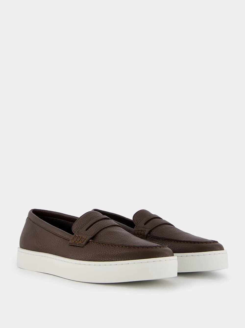 Ellis Brown Calf Leather Loafers