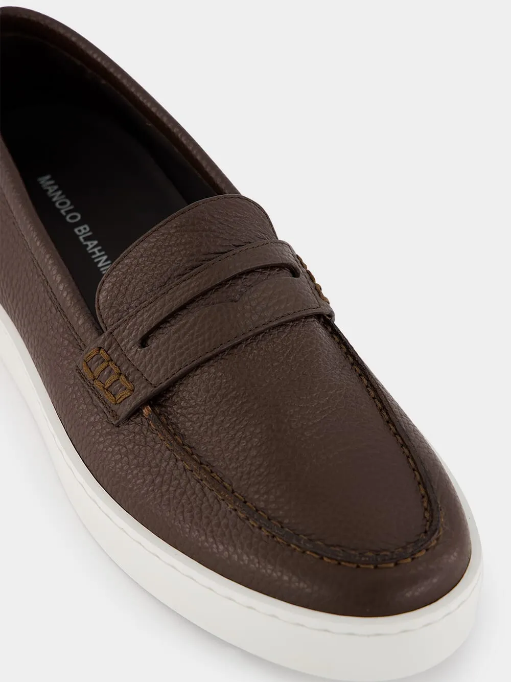 Ellis Brown Calf Leather Loafers