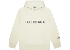 FEAR OF GOD ESSENTIALS 3D Silicon Applique Pullover Hoodie Buttercream