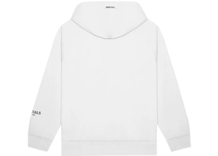 FEAR OF GOD ESSENTIALS 3D Silicon Applique Pullover Hoodie White