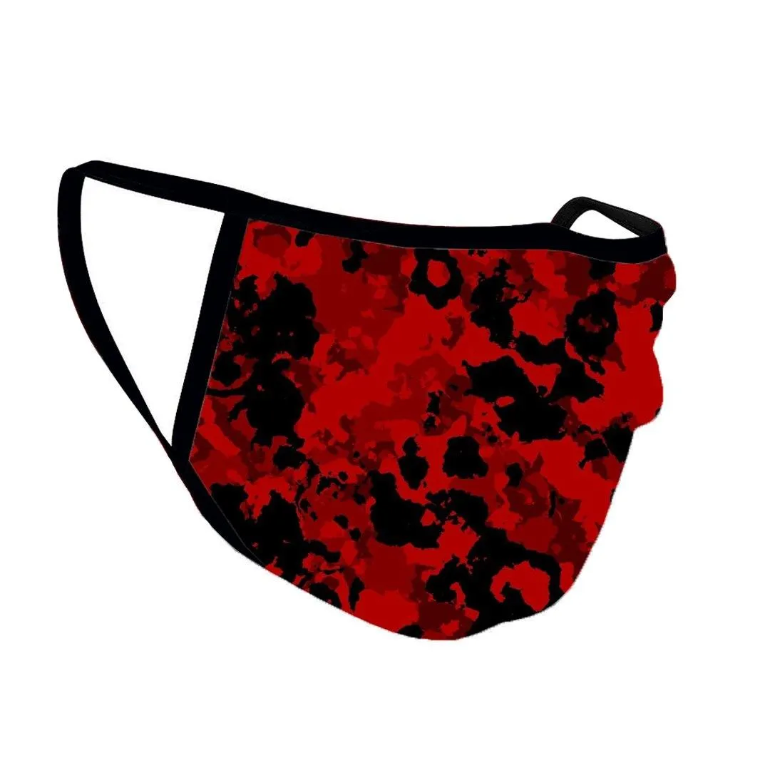 Fire Red Camo Premium Face Mask (Reusable)