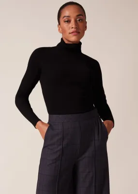 Freya Fitted Polo Neck Jumper