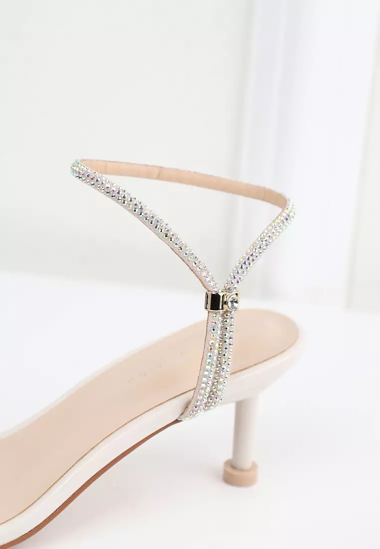 Girly Ankle Strap Heeled Sandals 367-3