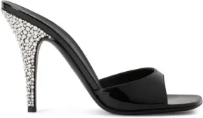 Giuseppe Zanotti Marthe crystal 85mm sandals Black