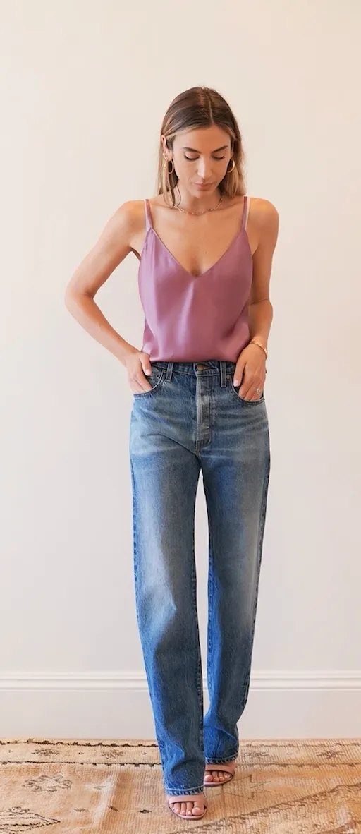 Gloria Silk Tank Top